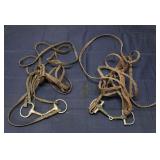 T4 2Pc Bit & bridal Horse tack Leather G