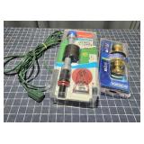 F3 3pc Toilet float, Extension cord, door knob