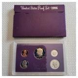 LB Proof set US coins 1986