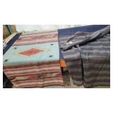 T4 2Pc Wool & Navaho Blankets 30' X60 Navaho & 50'