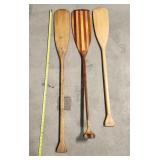 T4 3pc wooden conoe paddles 45-54'
