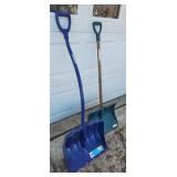 YD 2 Strait & Curved Handle Snow Shovels