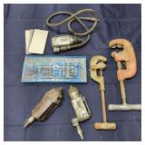 T5 6Pc pipe cutters Tap & die SAE 3/8 impacts Snap