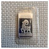 LB Bullion year of the ram 1/2 ounce Silver .999