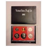 LB 1981 Proof set Us coin