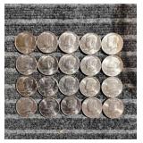 LB 20Pc Half dollar Kennedy 1980s