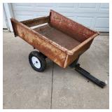 YD Steel Dump Garden Cart 33x44" 2 wheel