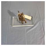 R3 2 pcs brass horse sculpture 8x6