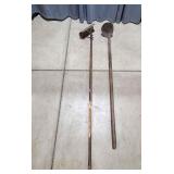 YD vint. shovels 6 feet long