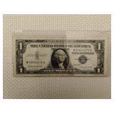 LB Silver cert Dollar 1957 B