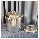 N2 8pc Stainless Cookware stock pots,