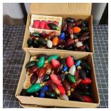 L6 40pc+ vintage christmas bulbs