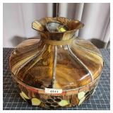 T1 Slag glass Lampshade 15x22"