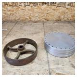 L6 5pc 10in dia. (4) Aluminum plates, (1) 9.5in pu