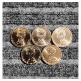 LB 5Pc Lincoln Presidential Coins