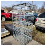 YD shop material cage / rack 25x37x72'
