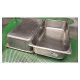 A 2pc 10x16 Stainless Steel Hotel Food Pans 10x16x