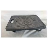 Black Plastic Furniture Dolly 19.5x14.5in