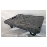 F Black Plastic Furniture Dolly 19.5x14.5in