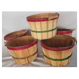 F 5 Decorative Baskets 11in diameter with handles