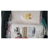 F Soft Crepe Table Covers Mostly White Linensoft