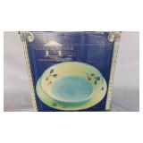 F Villa Romana Hand Painted Ceramic Bowl and Plate