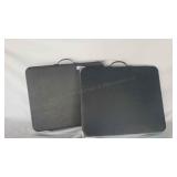 F Black Soft Top Folding tables with handles