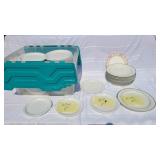 E Ceramic Plates 8in, 9in, 10 1/2in