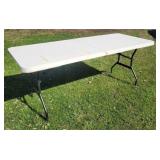 F 6 ft Folding Table with handle