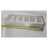 F Metal and Plastic Condiment Container with plast
