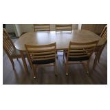 DINING TABLE AND 6 CHAIRS