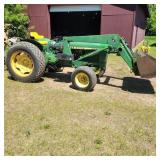 JOHN DEERE 2040 DIESEL TRACTOR W/LOADER John Deere