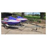 2 YAMAHA WAVE RUNNER III W/ TRAILER