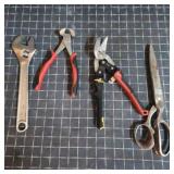 T2 - Adjustable Wrench, Diagonal Pliers, Lot of fo