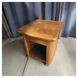 N5 - Oak End Table Game Table Dual Purpose