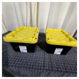 Muscle Rack 5-Gallon Storage Totes with Two Muscle