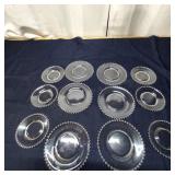 I2 - Imperial Candlewick Glass Plates - Set of 12
