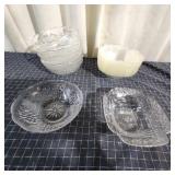 L3 - Plastic Serving Bowls and Square Di Assorted