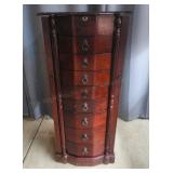 T3 - Standing Jewelry Armoire in Dark Ch Standing