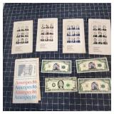 Mc - Ameripex 86 Presidents Stamp Sheets Collectio