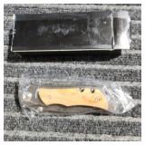 MC - Damascus Pattern Folding Knife with Folding p