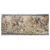 I2 - Vintage English Fox Hunt Scene Wove Decorativ