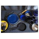 Large Lot Camp Cutlery and Cookware Set Large grou