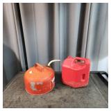 YD - Lot of Two 2-Gallon Gas Cans Blitz & Yard Man