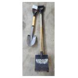 YD - D-Handle Shovel and Shingle Strippe Pair of l