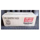 Box of 1-1/4 inch coil roofing nails, ideal for pn