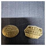 Mc - Vintage Chauffeur Badges - Ohio 194 Pair of a