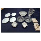 H2 - Vintage Glassware Lot with Napkin R Mixed lot