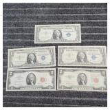 LB - Silver Certificates & Red Seal $2 B Collectio