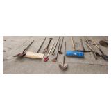Yd - Variety Lot Shovels Garden Hose Pos Useful as